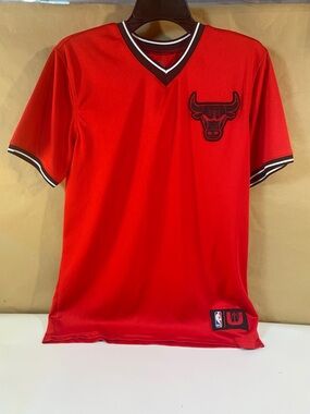 Chicago Bulls Red Short-Sleeve Mesh Jersey Shirt